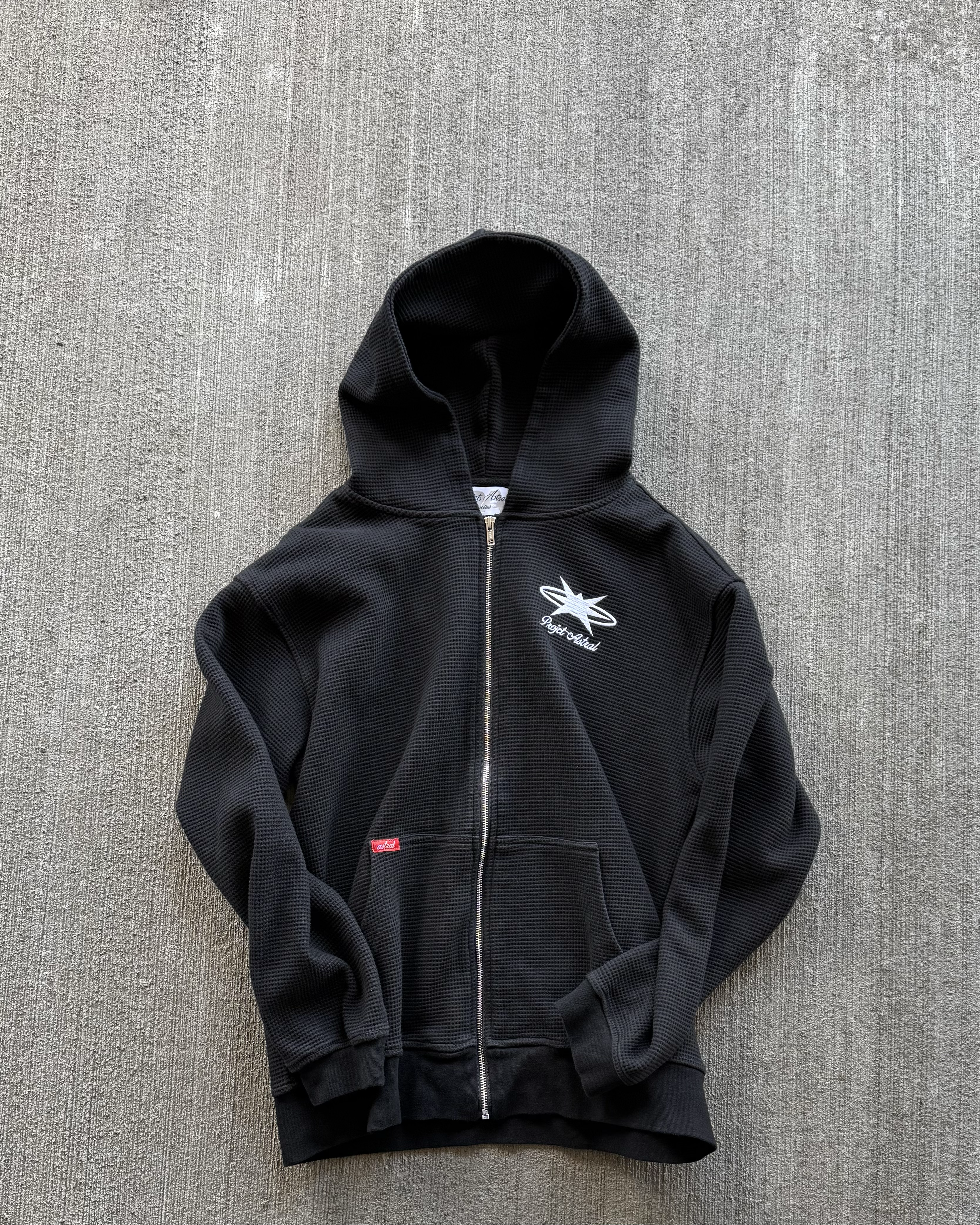 Studios Waffle Knit Zip Up